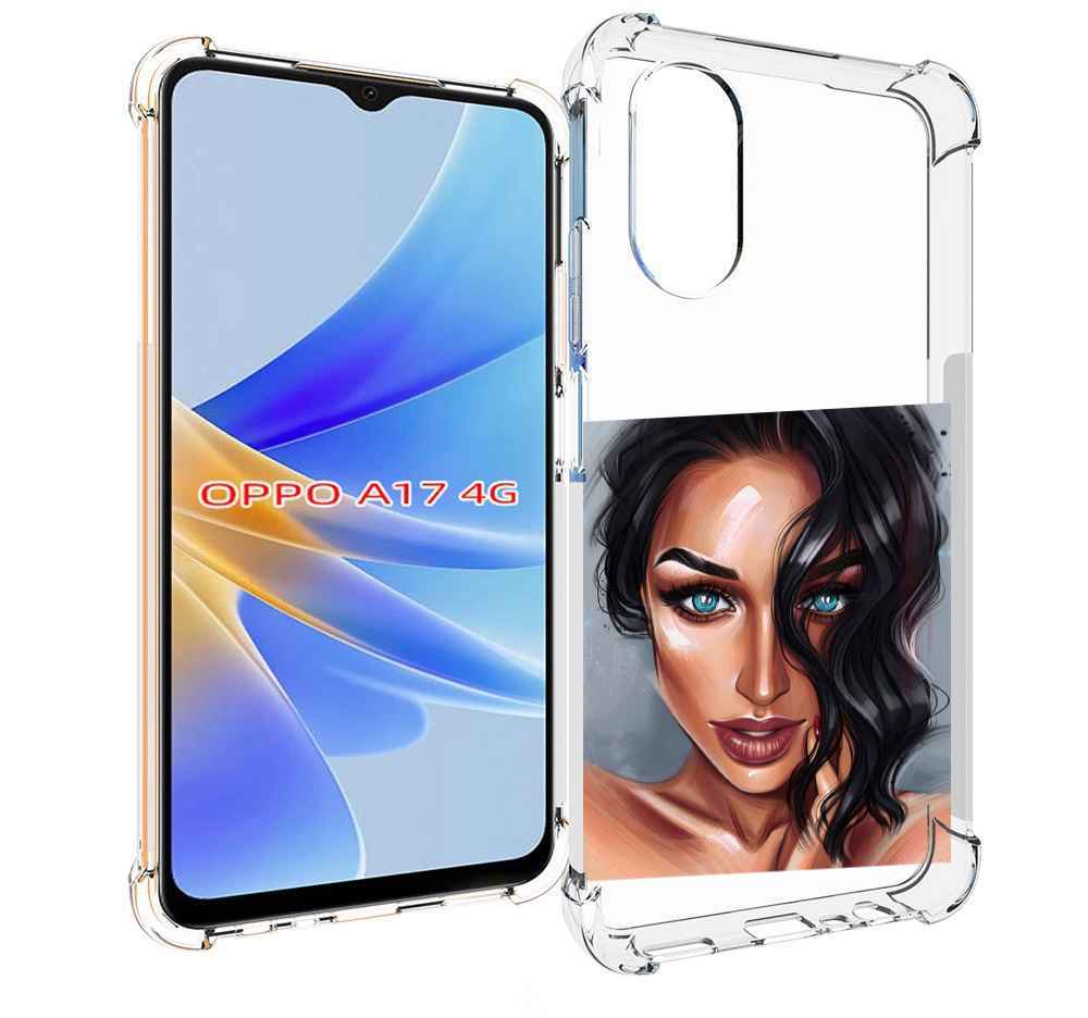 

Чехол MyPads Брюнетка для OPPO A17, Прозрачный, Tocco