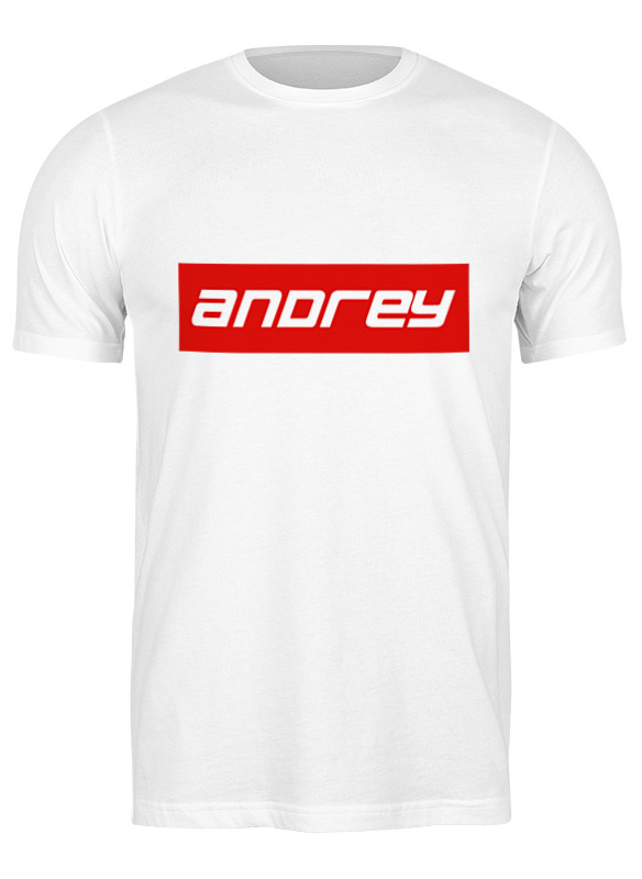 

Футболка мужская Printio Andrey белая M, Белый, Andrey