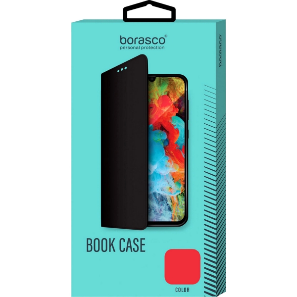 фото Чехол borasco book case для samsung galaxy a72, красный (39833)