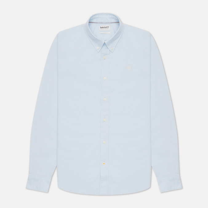 Мужская рубашка Timberland Oxford Slim Fit голубой, Размер XL