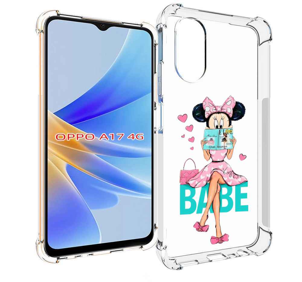 

Чехол MyPads Бейби-микки для OPPO A17, Прозрачный, Tocco