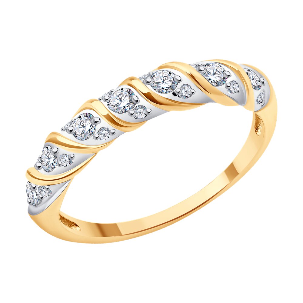 

Кольцо из золота р. 18,5 Diamant 31-110-02315-1, фианит, 31-110-02315-1