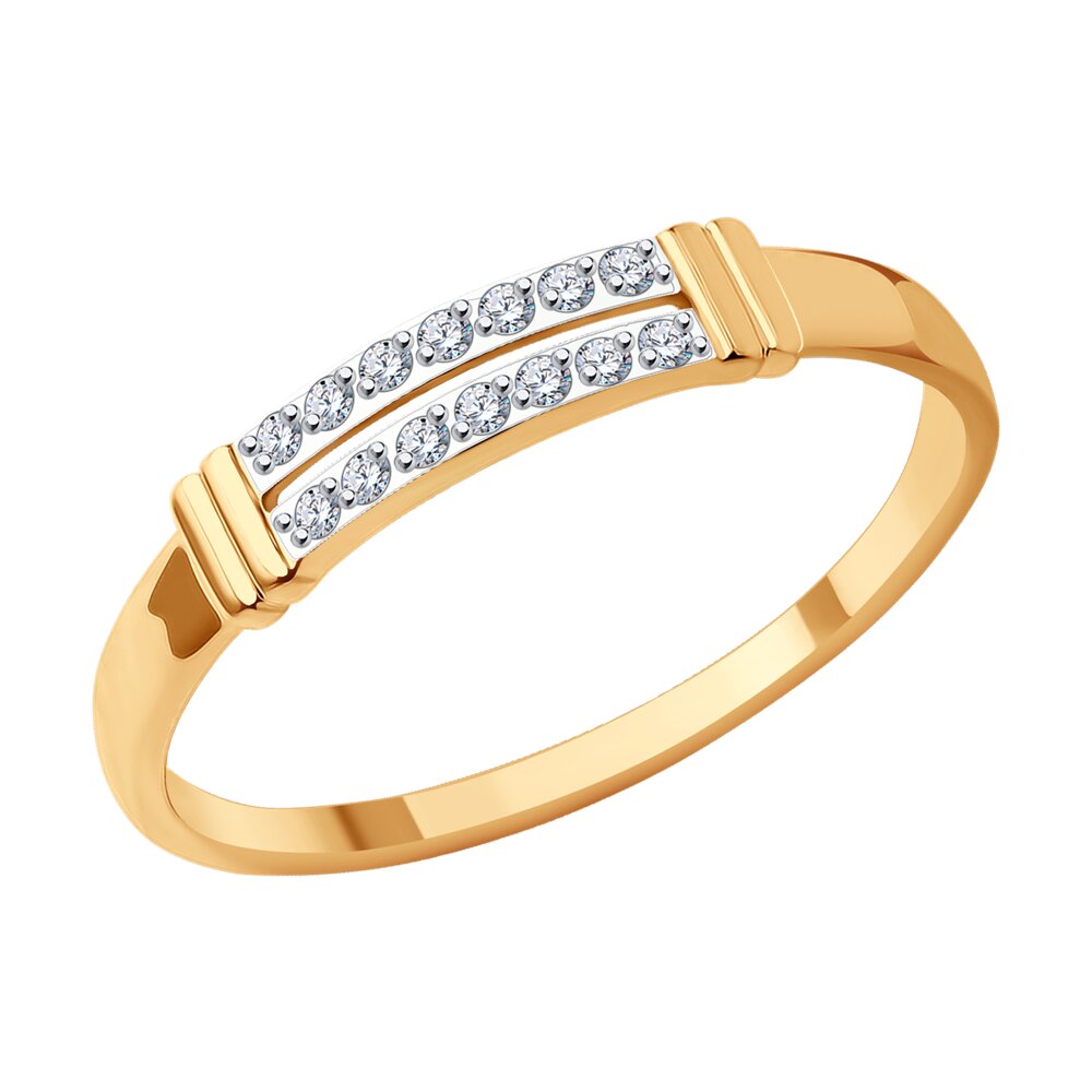 

Кольцо из золота р. 17 Diamant 31-110-01671-1, фианит, 31-110-01671-1