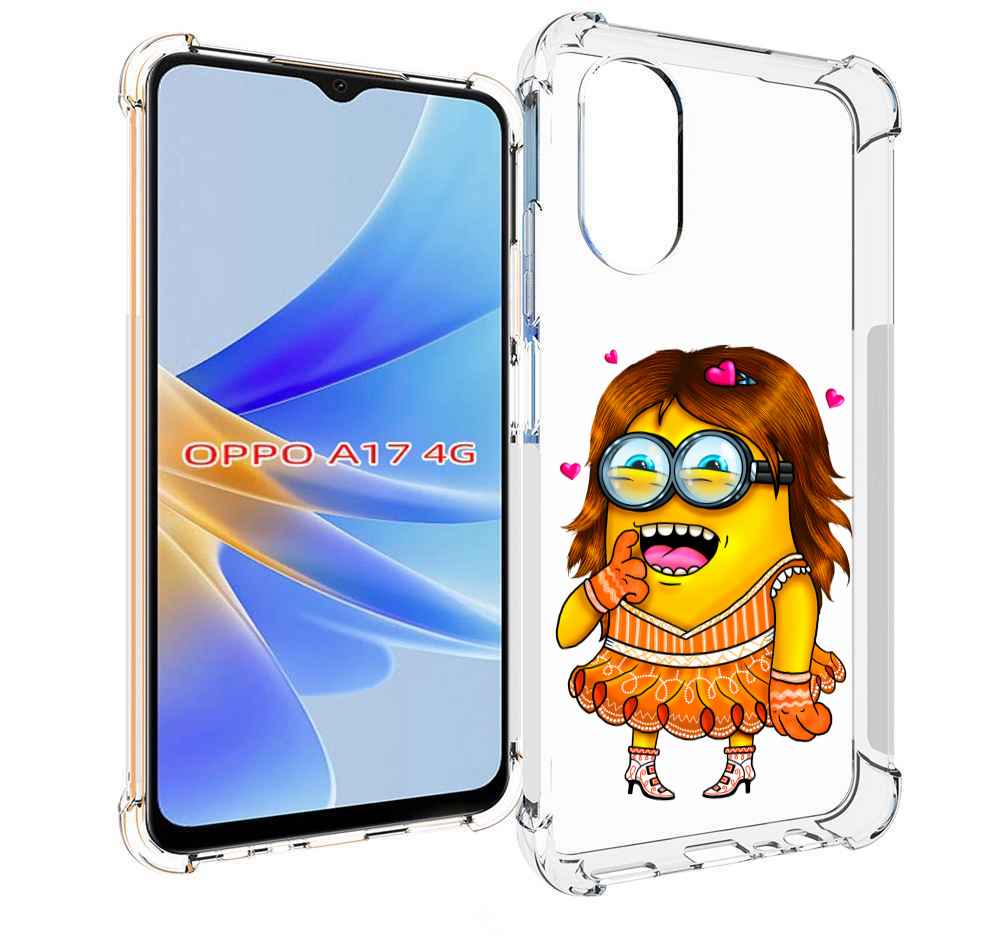 

Чехол MyPads Миньон девочка для OPPO A17, Прозрачный, Tocco