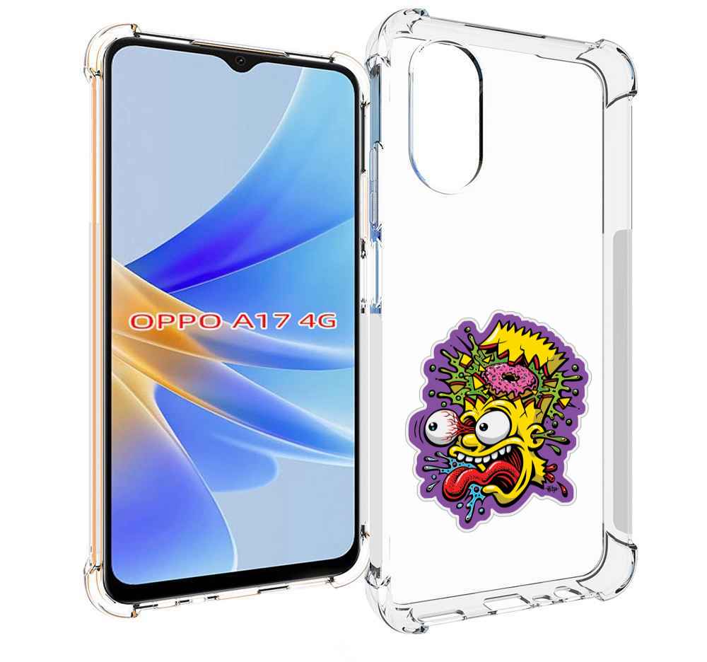 

Чехол MyPads Барт-Симпсон для OPPO A17, Прозрачный, Tocco