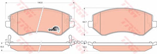 

Тормозные колодки TRW/Lucas дисковые для Chrysler Voyager 3 00-/Jeep: Cherokee 01 GDB4126