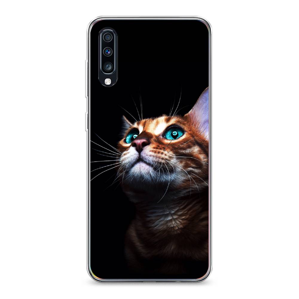 

Чехол Awog на Samsung Galaxy A70 "Мечтательный кот", Разноцветный, 28150-1