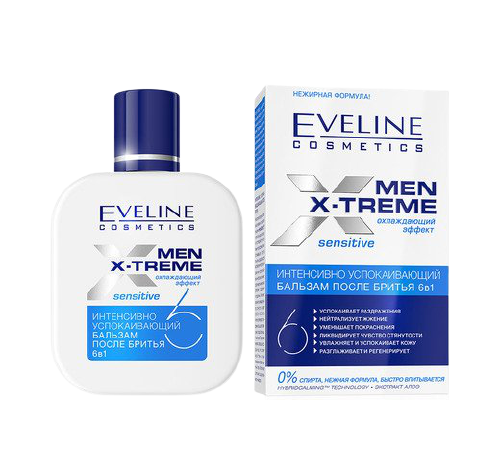 фото Бальзам после бритья eveline sensitive men x-treme, 100 мл