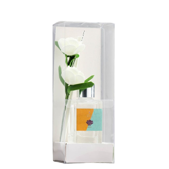 фото Диффузор ароматический с цветком "классика", 50 мл, лаванда, "богатство аромата"