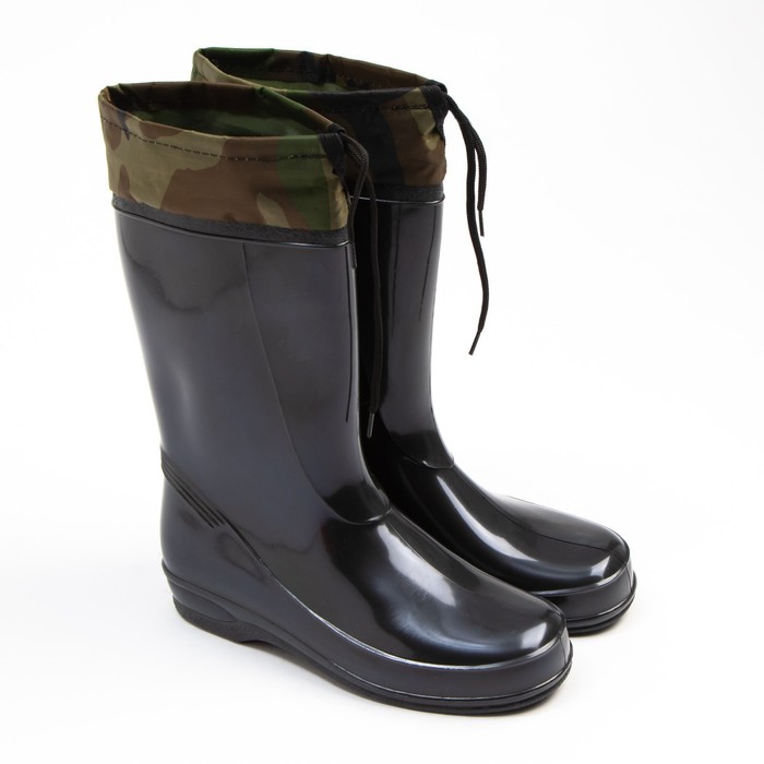 

Резиновые сапоги унисекс NoBrand 9165811 черные 36 RU, 9165811