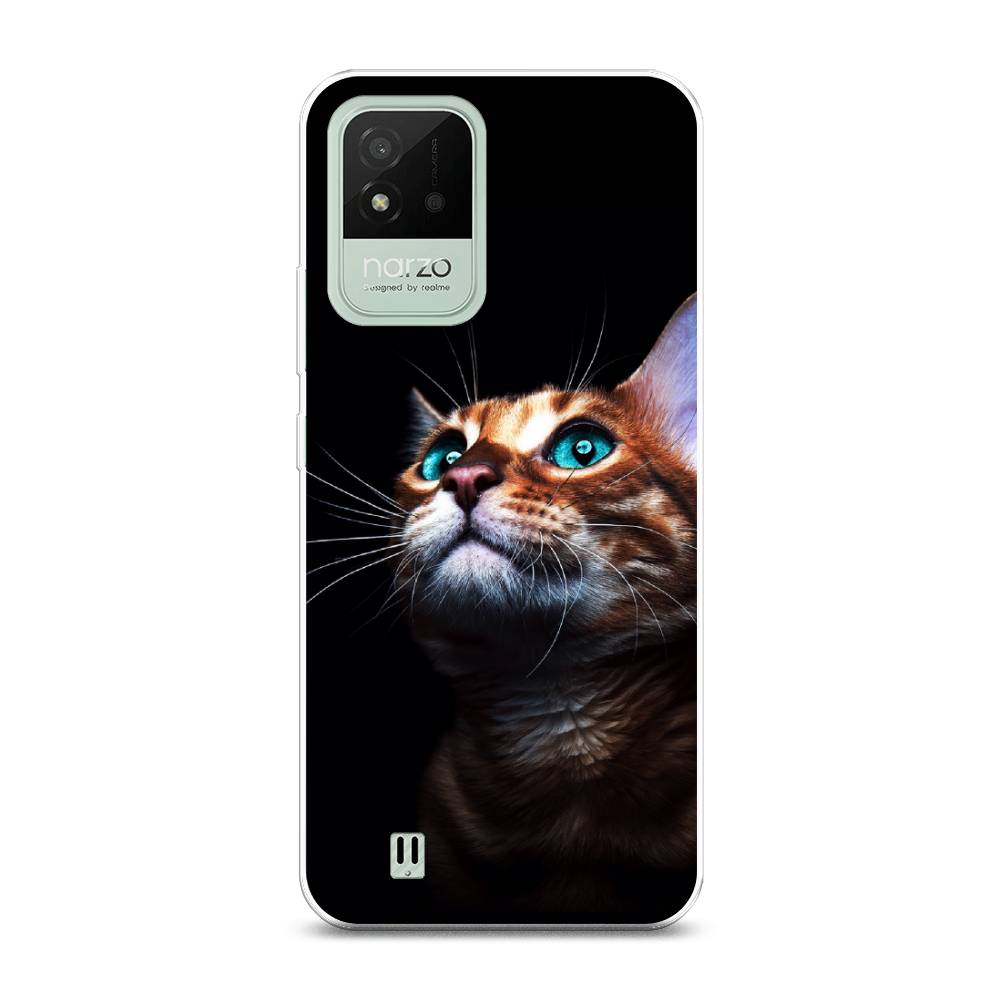 

Чехол Awog на Realme Narzo 50i "Мечтательный кот", Разноцветный, 2510050-1