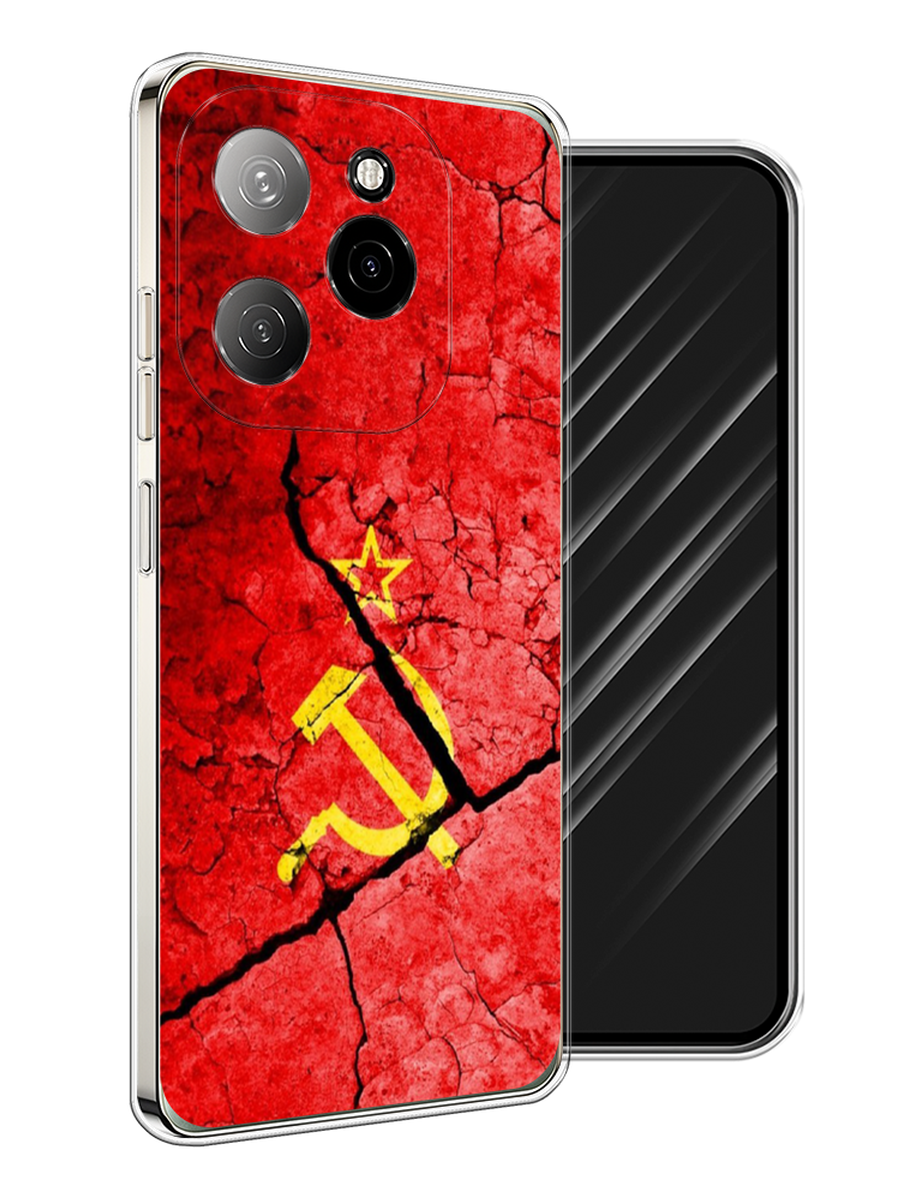 

Чехол Awog на Tecno Spark 20 Pro 5G "СССР", Красный;черный;желтый, 305750-1