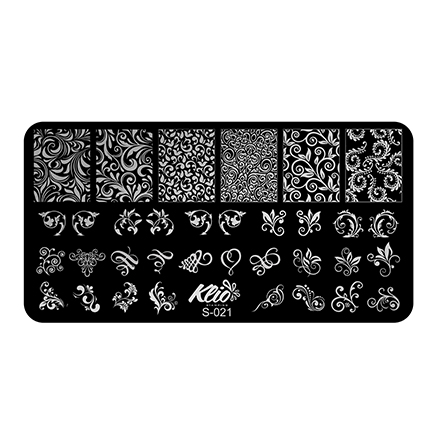 

Пластина для стемпинга Klio Professional S021