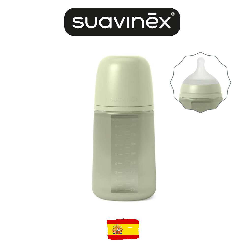 

Детская бутылочка Suavinex Colour Essence 240 мл розовая 3 мес 1 шт арт 308070, Зеленый, Colour Essence 240 мл от 3-х месяцев