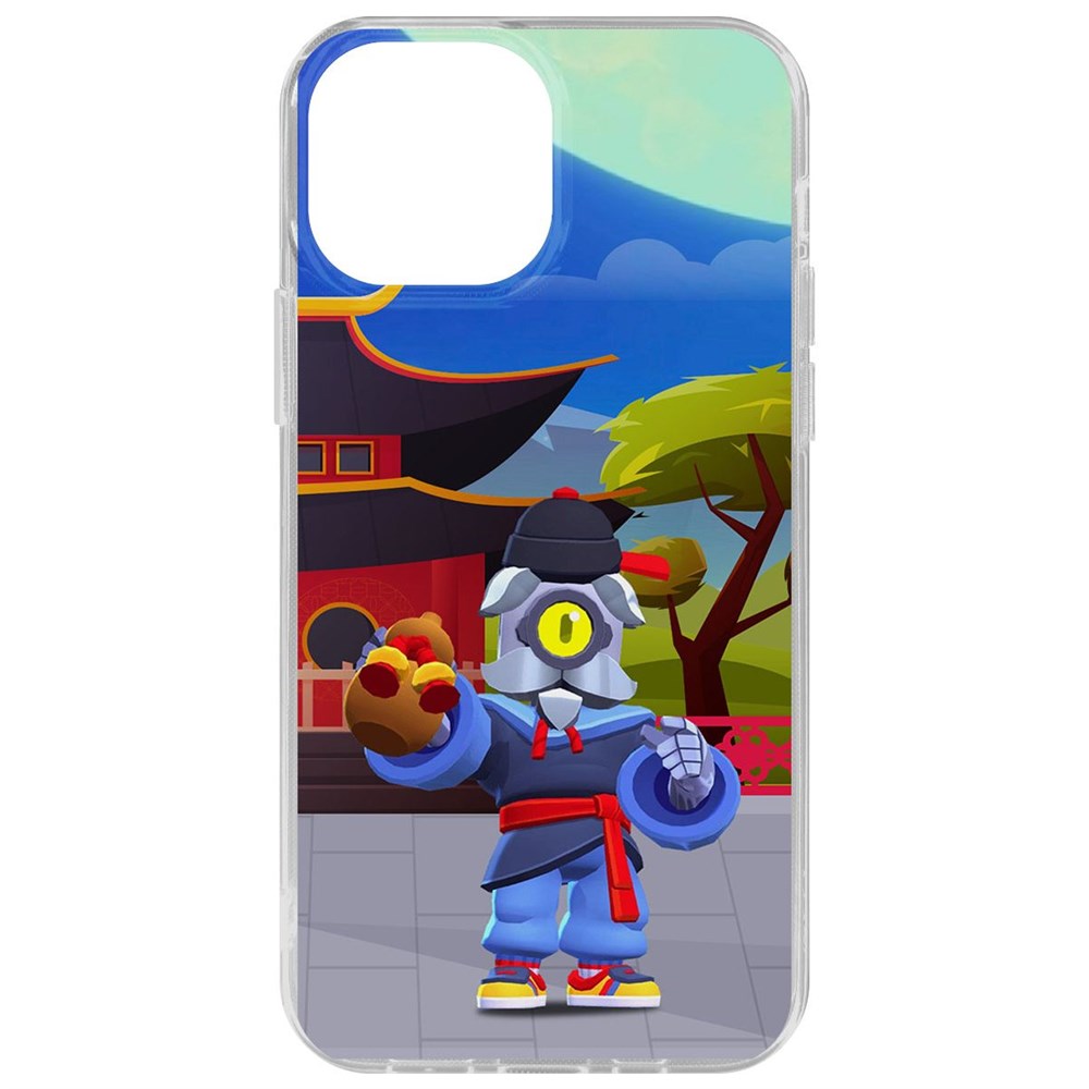 Чехол-накладка Brawl Stars-Великий Мастер Барли для iPhone 13 mini