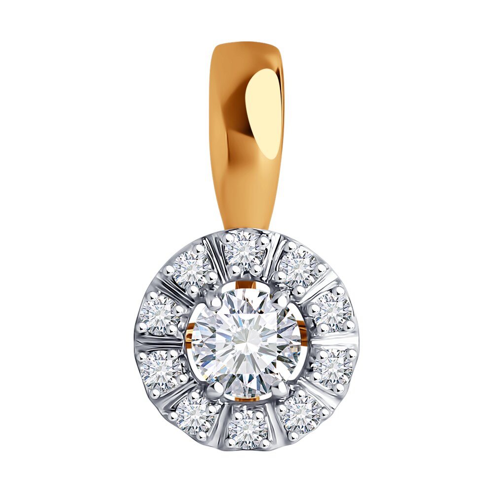 

Подвеска из красного золота Diamant 51-230-02496-1, бриллиант искусственный\рубин, 51-230-02496-1