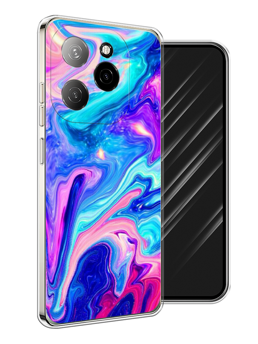 

Чехол Awog на Tecno Spark 20 Pro 5G "Потеки краски", Розовый, 305750-1