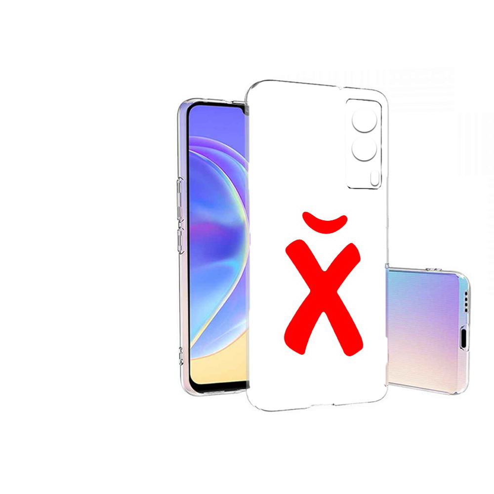 

Чехол MyPads Tocco для Vivo V21E абстракция буква х (PT161736.380.209), Прозрачный, Tocco