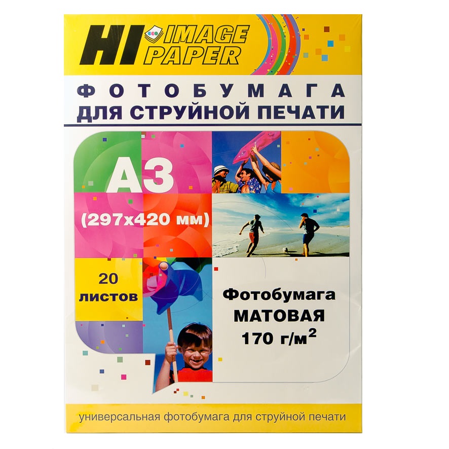 

Фотобумага Hi-image paper A3 42 х 29,7 см 20 листов матовая односторонняя 170 г/м, Белый