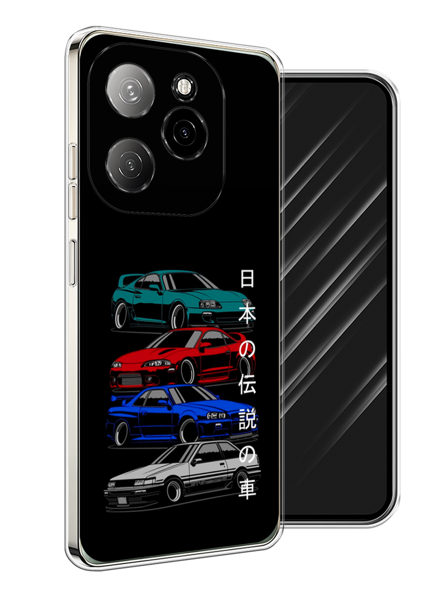 

Чехол Awog на Tecno Spark 20 Pro 5G "JDM Legend cars", Зеленый;красный;синий, 305750-1