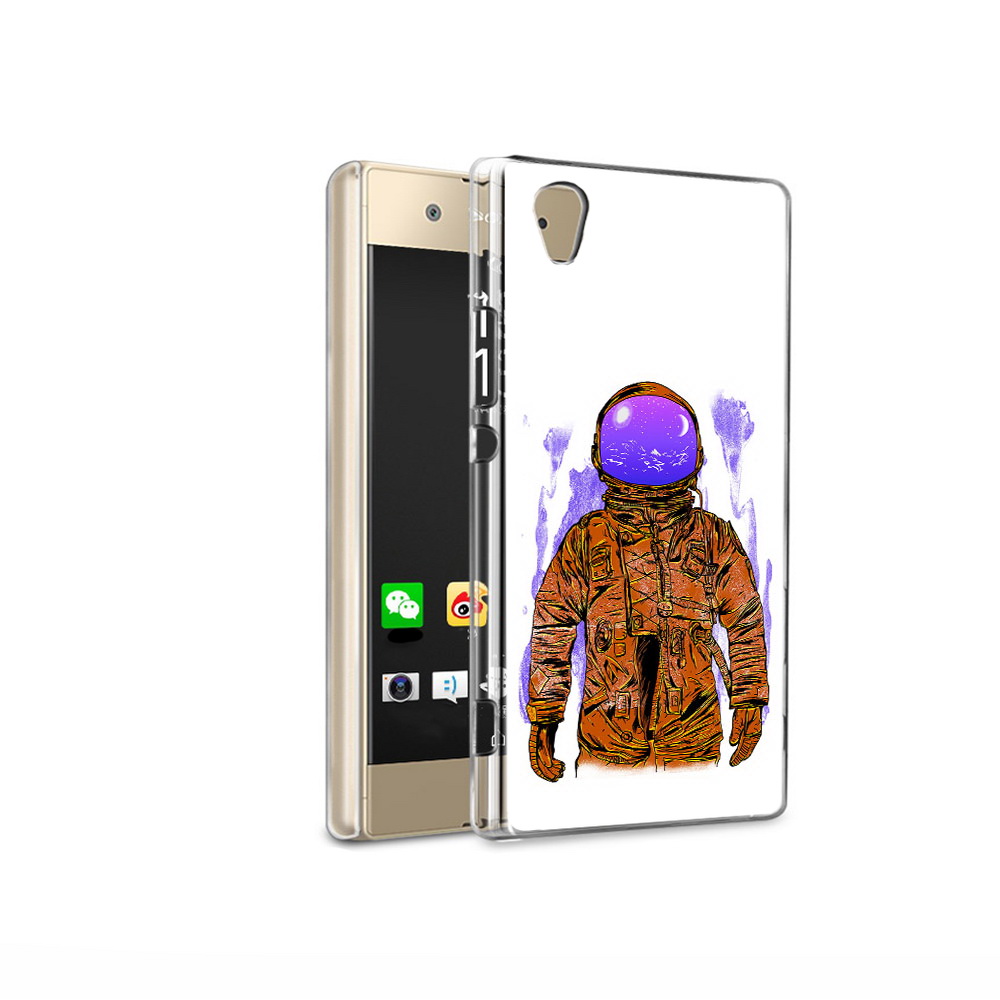

Чехол MyPads Tocco для Sony Xperia XA1 Ultra нарисованный мужчина в скафандре, Прозрачный, Tocco