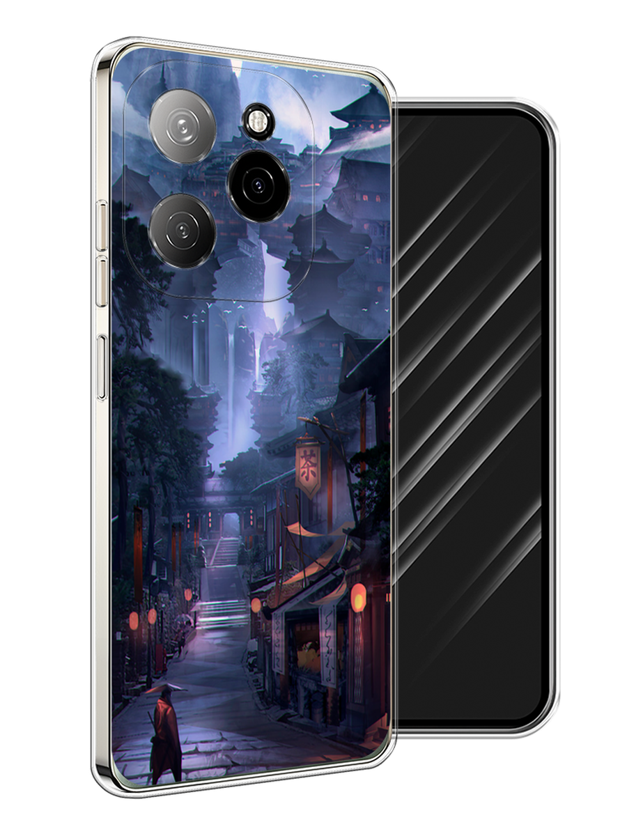 

Чехол Awog на Tecno Spark 20 Pro 5G "Одинокий самурай", Синий;черный;коричневый, 305750-1