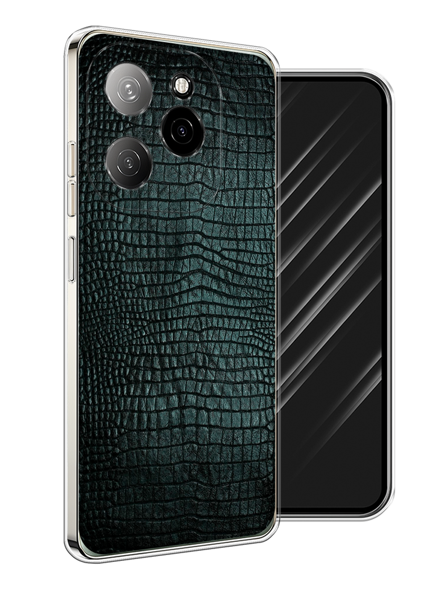 

Чехол Awog на Tecno Spark 20 Pro 5G "Черная змея", Черный;серый;голубой, 305750-1