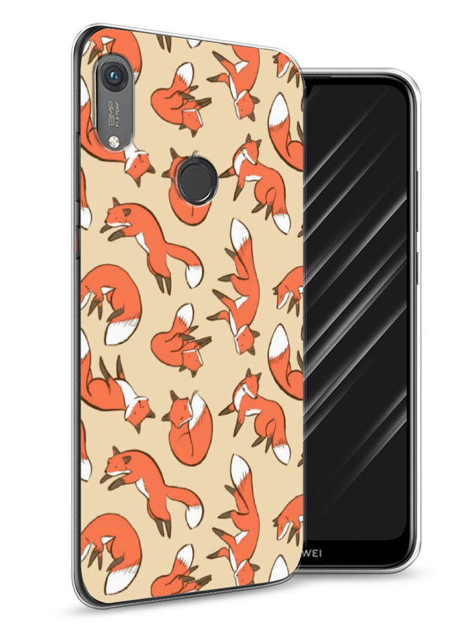 

Чехол Awog на Honor 8A (8A Pro/Prime) "Лисички фон", Бежевый;оранжевый;белый, 68750-3