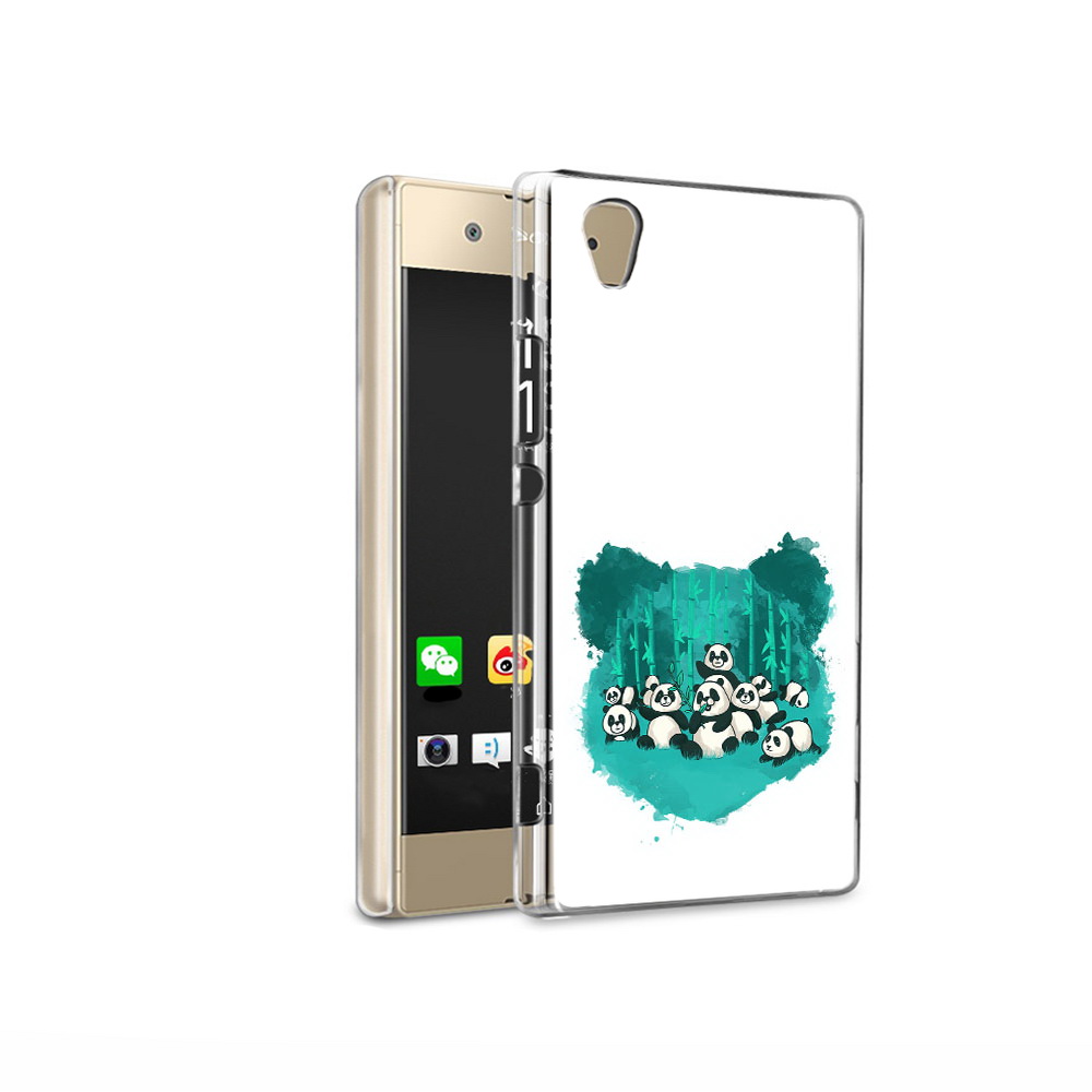 

Чехол MyPads Tocco для Sony Xperia XA1 Ultra нарисованные панды (PT67027.252.508), Прозрачный, Tocco
