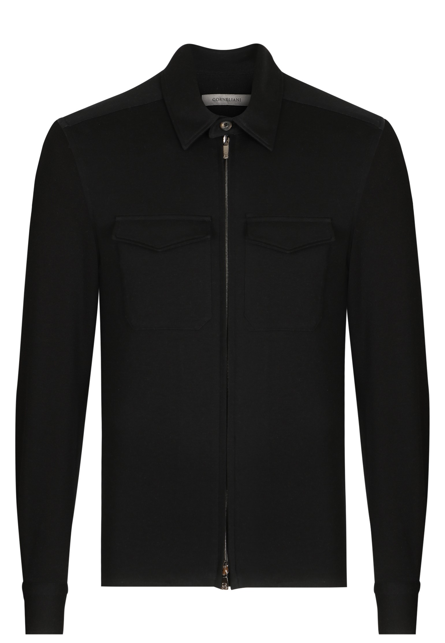 

Рубашка мужская Corneliani 130462 черная 50 IT, 130462