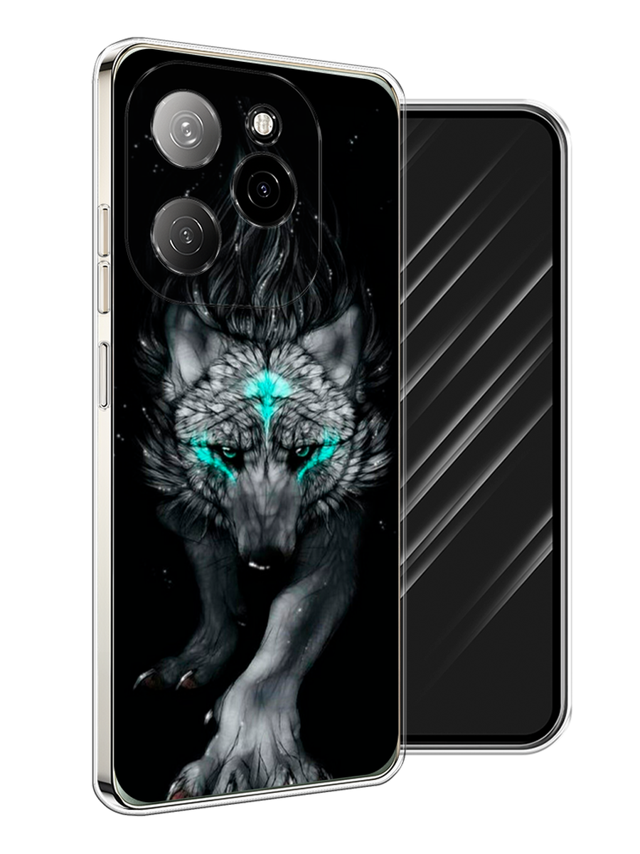 

Чехол Awog на Tecno Spark 20 Pro 5G "Волшебный волк", Черный;серый, 305750-1
