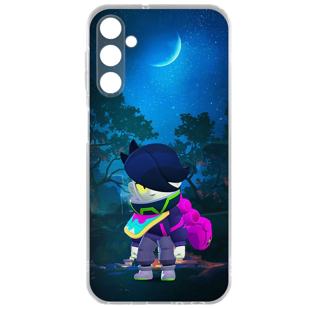 

Чехол-накладка Brawl Stars-Орочи Эдгар для Samsung Galaxy A24 (A245), Прозрачный