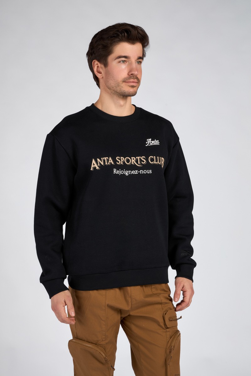 Свитшот мужской Anta 852418732 Vintage sports A-SPORTS SHAPE черный 2XL