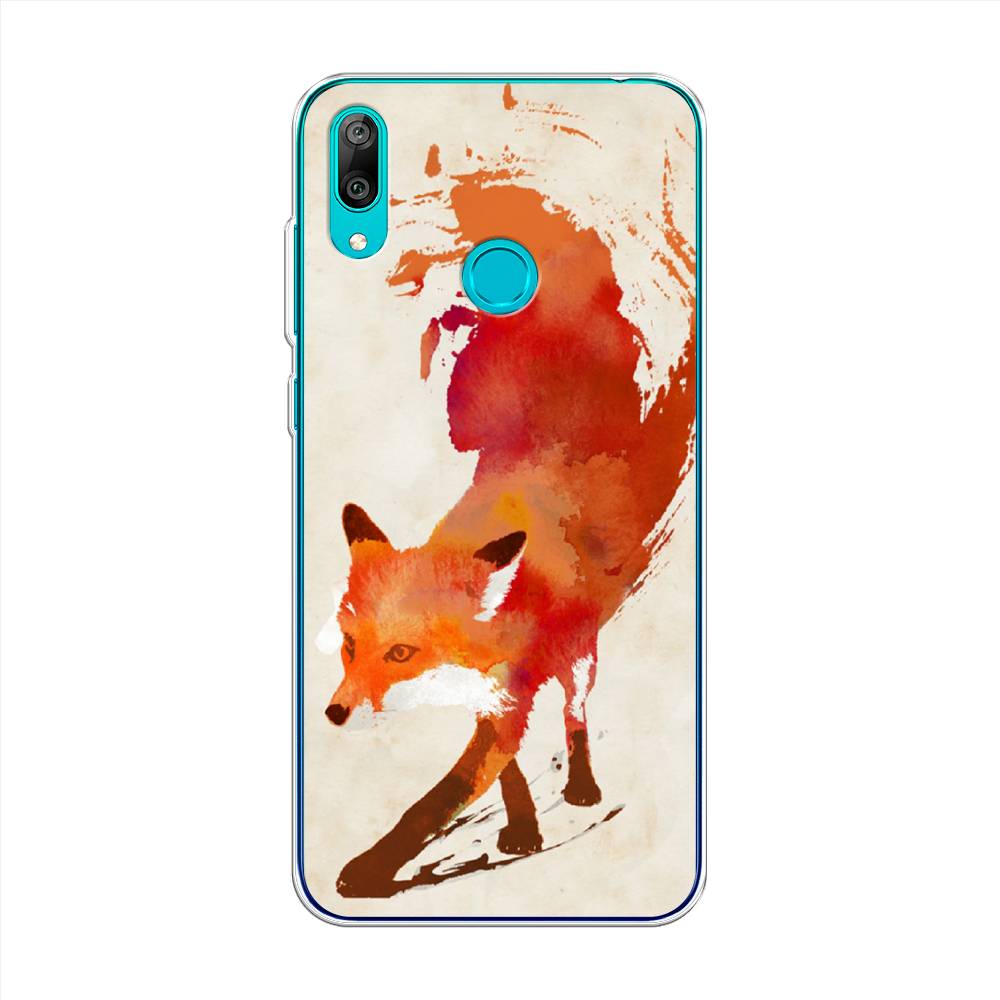 

Чехол Awog на Huawei Y7 2019 "Лиса", Оранжевый, 68450-10