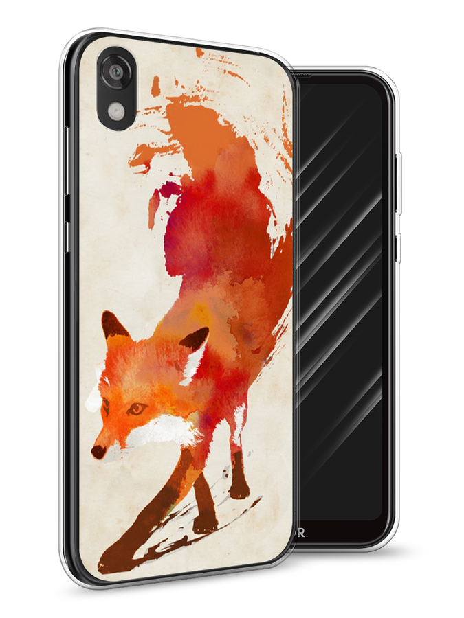 

Чехол Awog на Huawei Y5 2019 "Лиса", Оранжевый, 69050-10