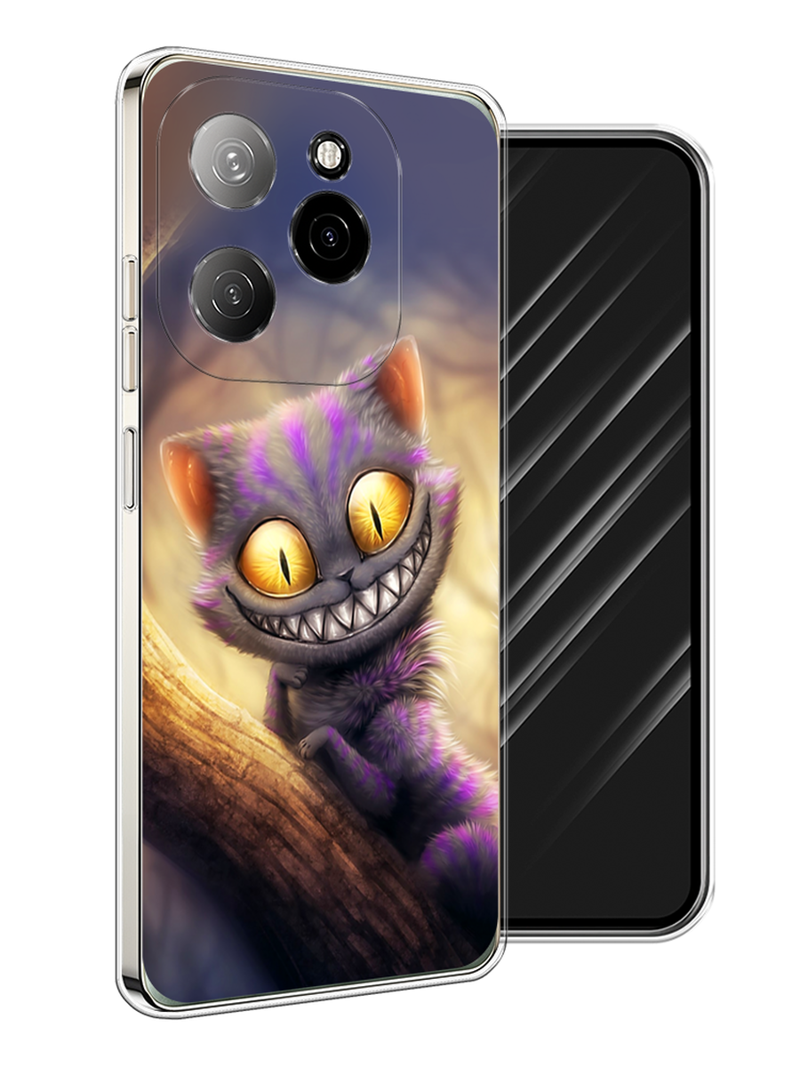 

Чехол Awog на Tecno Spark 20 Pro 5G "Cheshire Cat", Фиолетовый;желтый, 305750-1