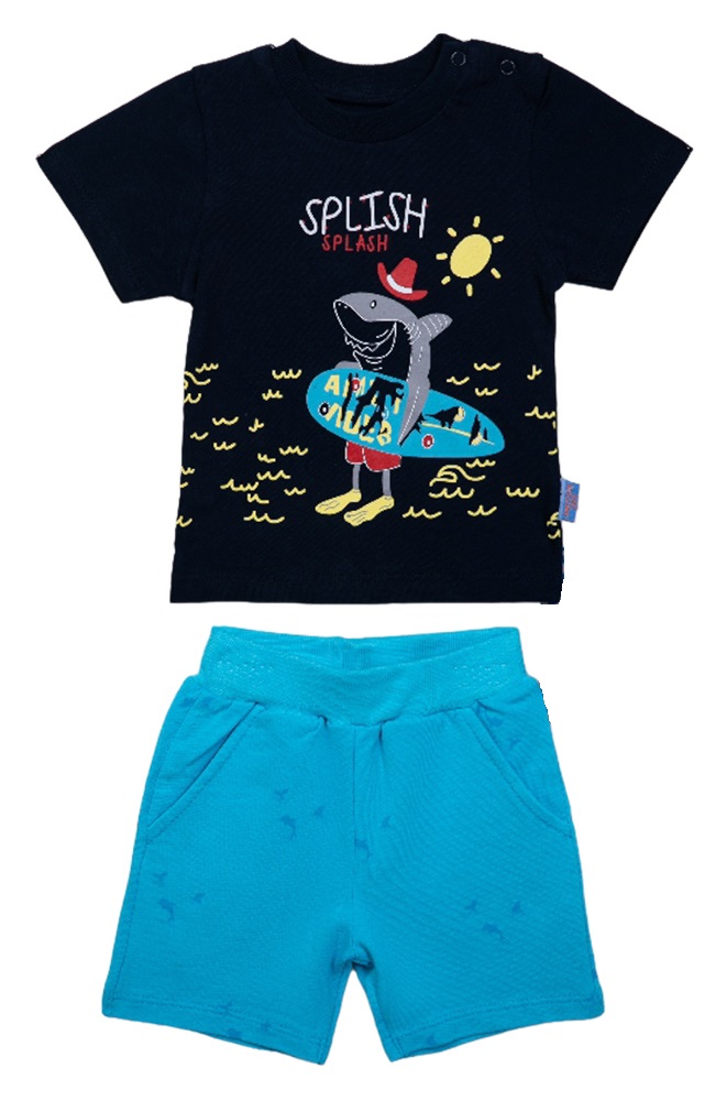

Костюм для мальчика Emotion Kids SS23-335 р 68-86, Черный;синий