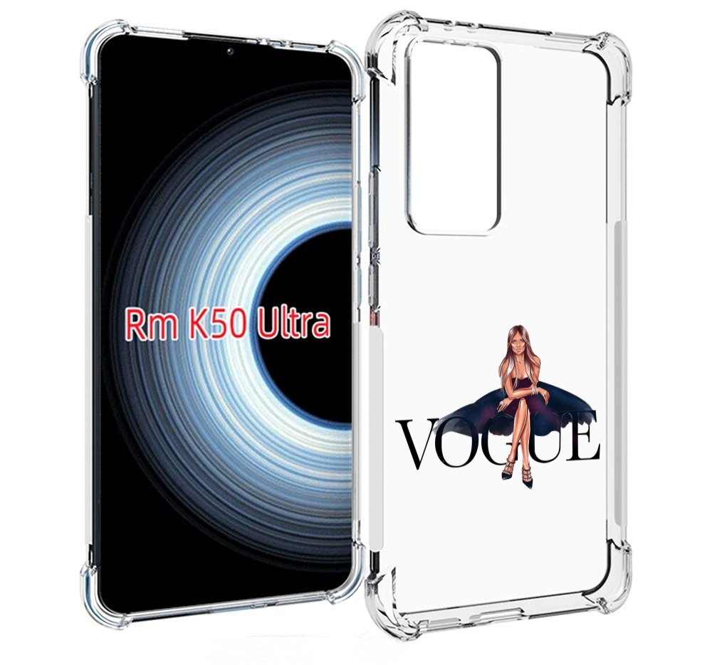 

Чехол MyPads Вог-девушка женский для Xiaomi 12T / Redmi K50 Ultra, Прозрачный, Tocco