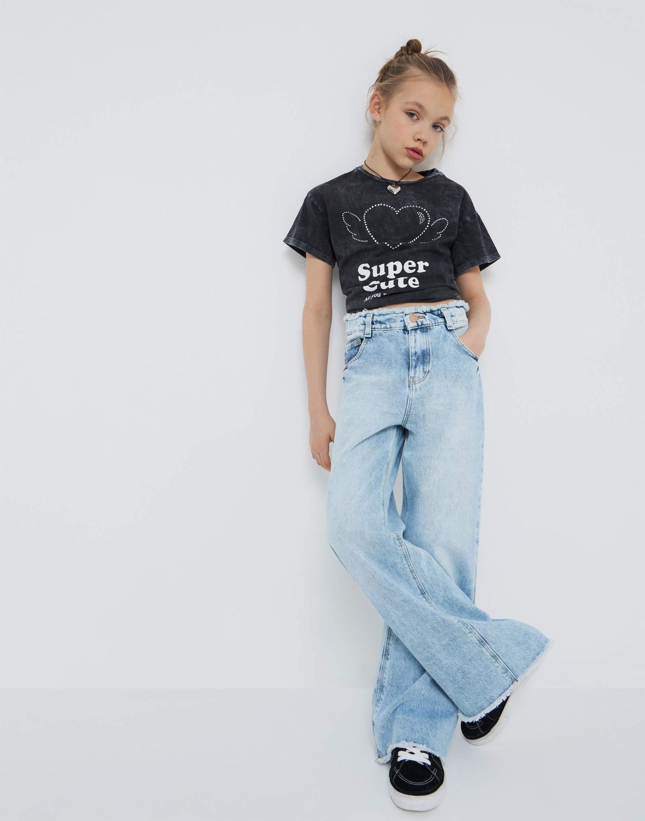 

Джинсы Gloria Jeans GJN030238 синий /лайт айс/ 9-10л/140 для девочки, GJN030238