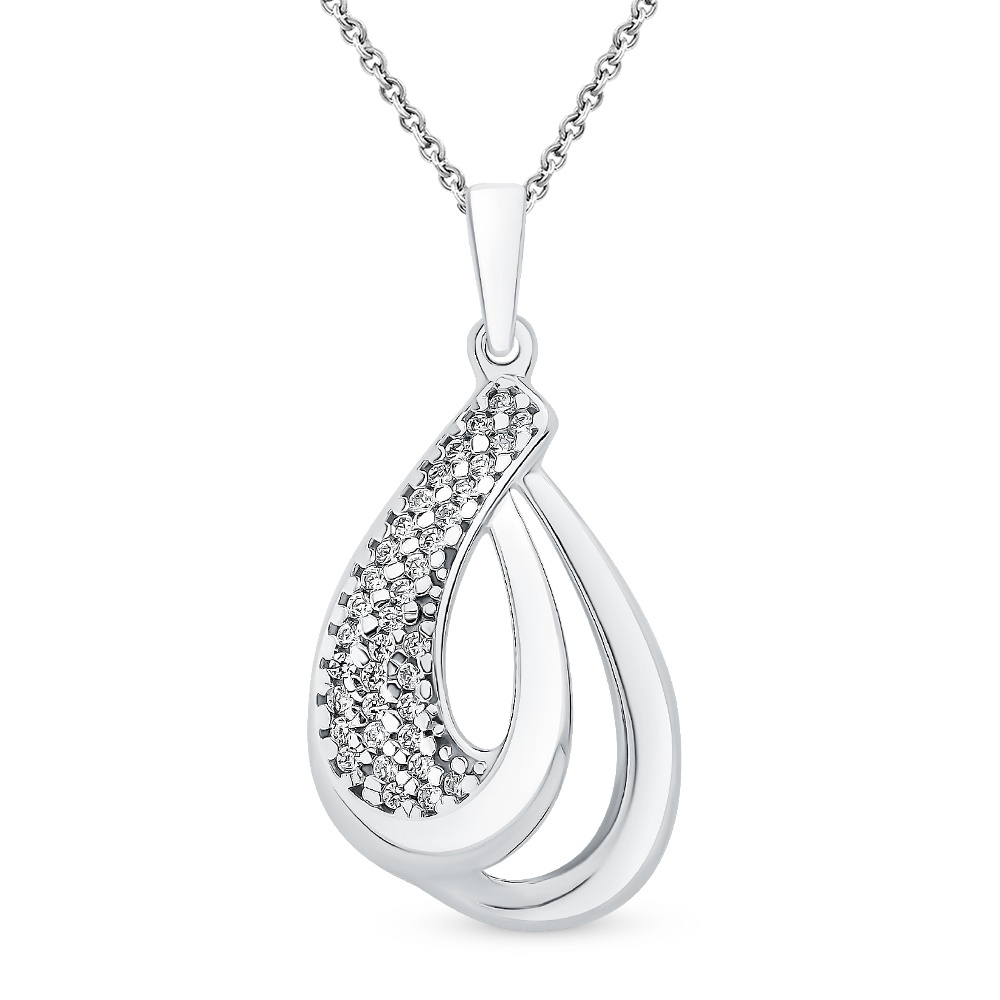 

Кулон из серебра 585Gold 703006276, фианит, 703006276