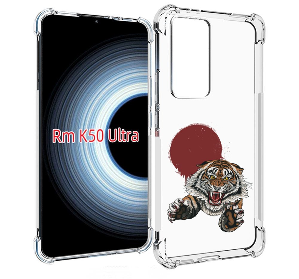 

Чехол MyPads Бросок тигра для Xiaomi 12T / Redmi K50 Ultra, Прозрачный, Tocco