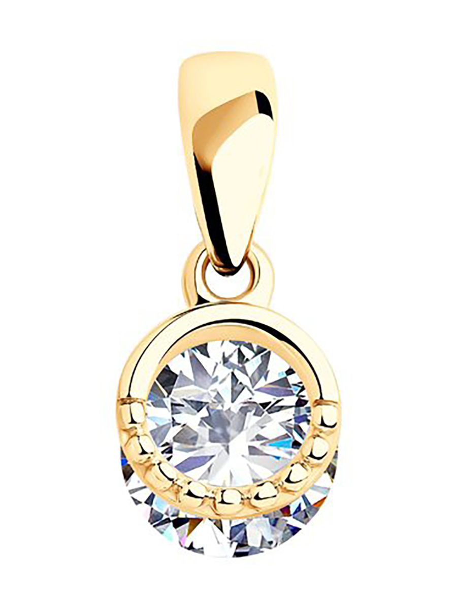 

Кулон из серебра 585Gold 703006259, фианит, 703006259
