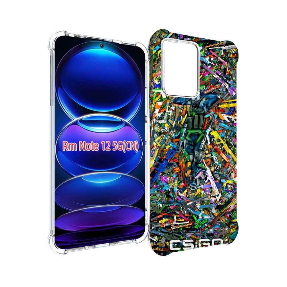 

Чехол MyPads CS GO guns skins мужской для Xiaomi Redmi Note 12, Прозрачный, Tocco