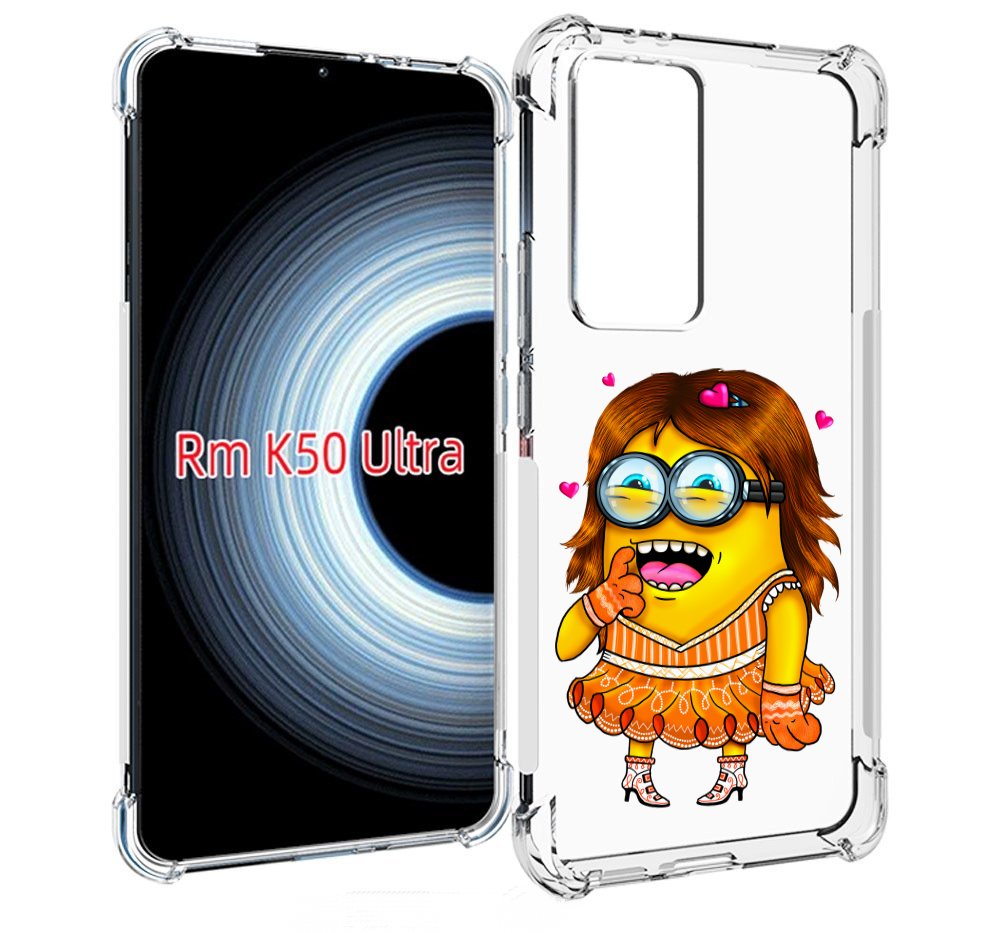 

Чехол MyPads Миньон девочка для Xiaomi 12T / Redmi K50 Ultra, Прозрачный, Tocco