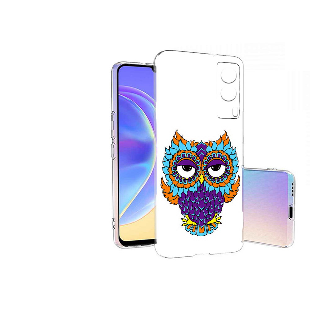

Чехол MyPads Tocco для Vivo V21E Цветная сова (PT161736.380.198), Прозрачный, Tocco
