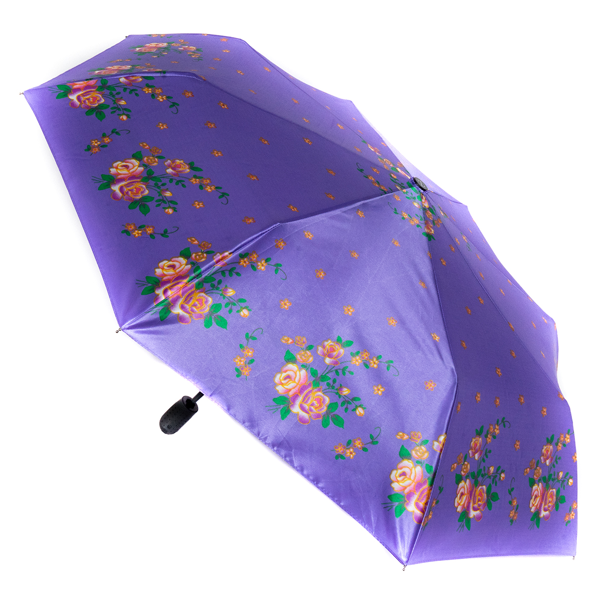 Зонт складной женский автоматический Zemsa 112154 ZM фиолетовый