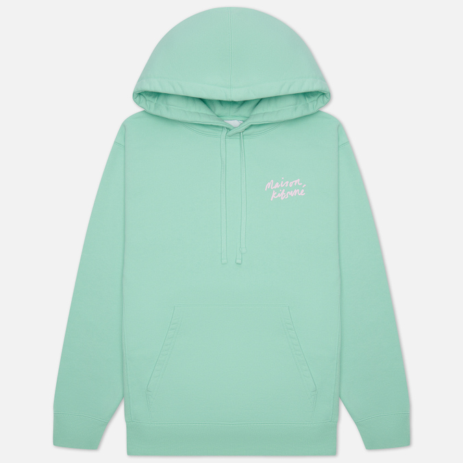 

Мужская толстовка Maison Kitsune Mini Handwriting Loose Hoodie зелёный, Размер XS, Зеленый, Mini Handwriting Loose Hoodie