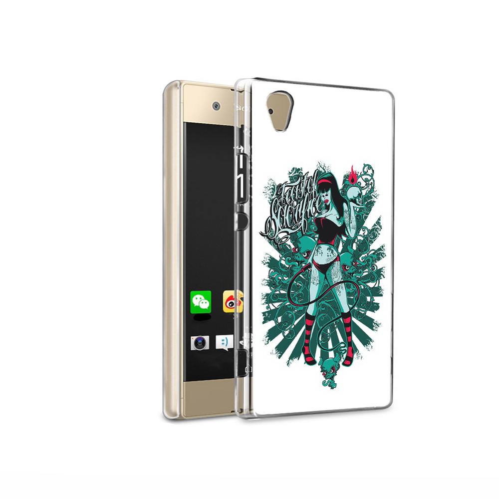 

Чехол MyPads Tocco для Sony Xperia XA1 Ultra нарисованная девушка в татуировках, Прозрачный, Tocco