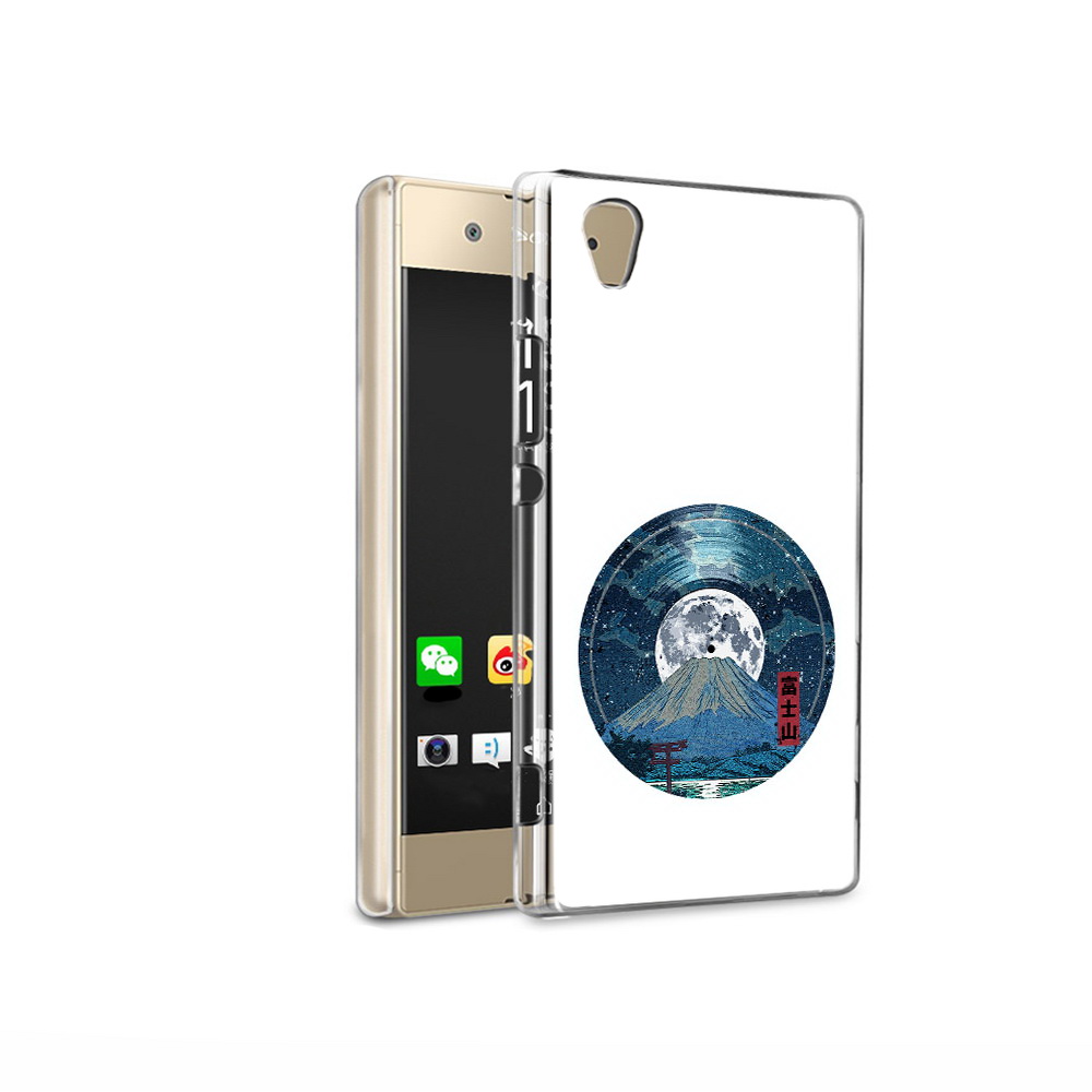 

Чехол MyPads Tocco для Sony Xperia XA1 Ultra нарисованная виниловая гора с луной, Прозрачный, Tocco