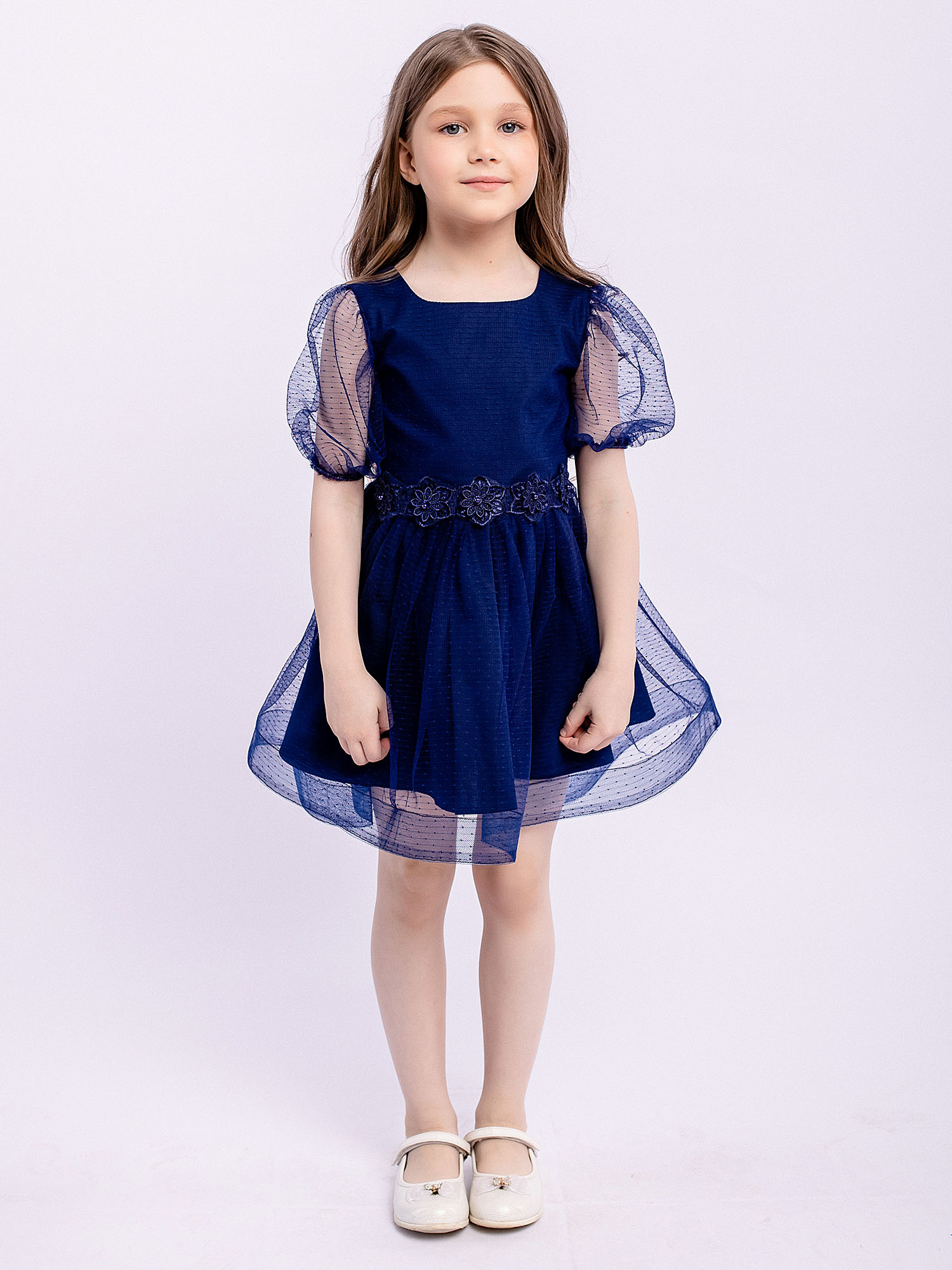 Платье детское Batik 015 п22-03, темно-синий, 104